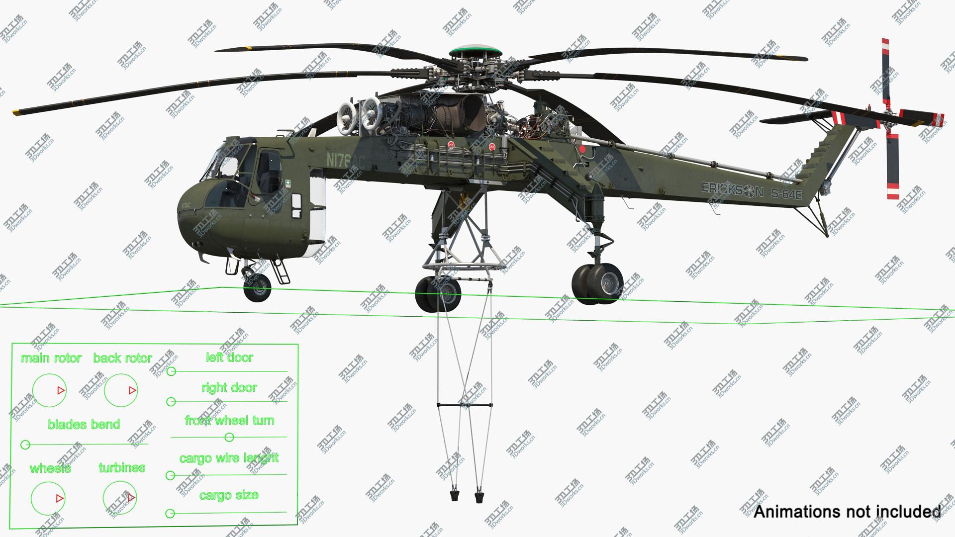images/goods_img/20210313/3D Heavy Lift Helicopter Sikorsky S-64 Skycrane Rigged/4.jpg